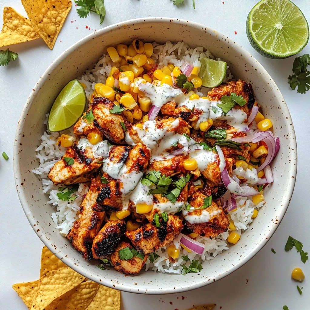 Street Corn Chicken Rice Bowl