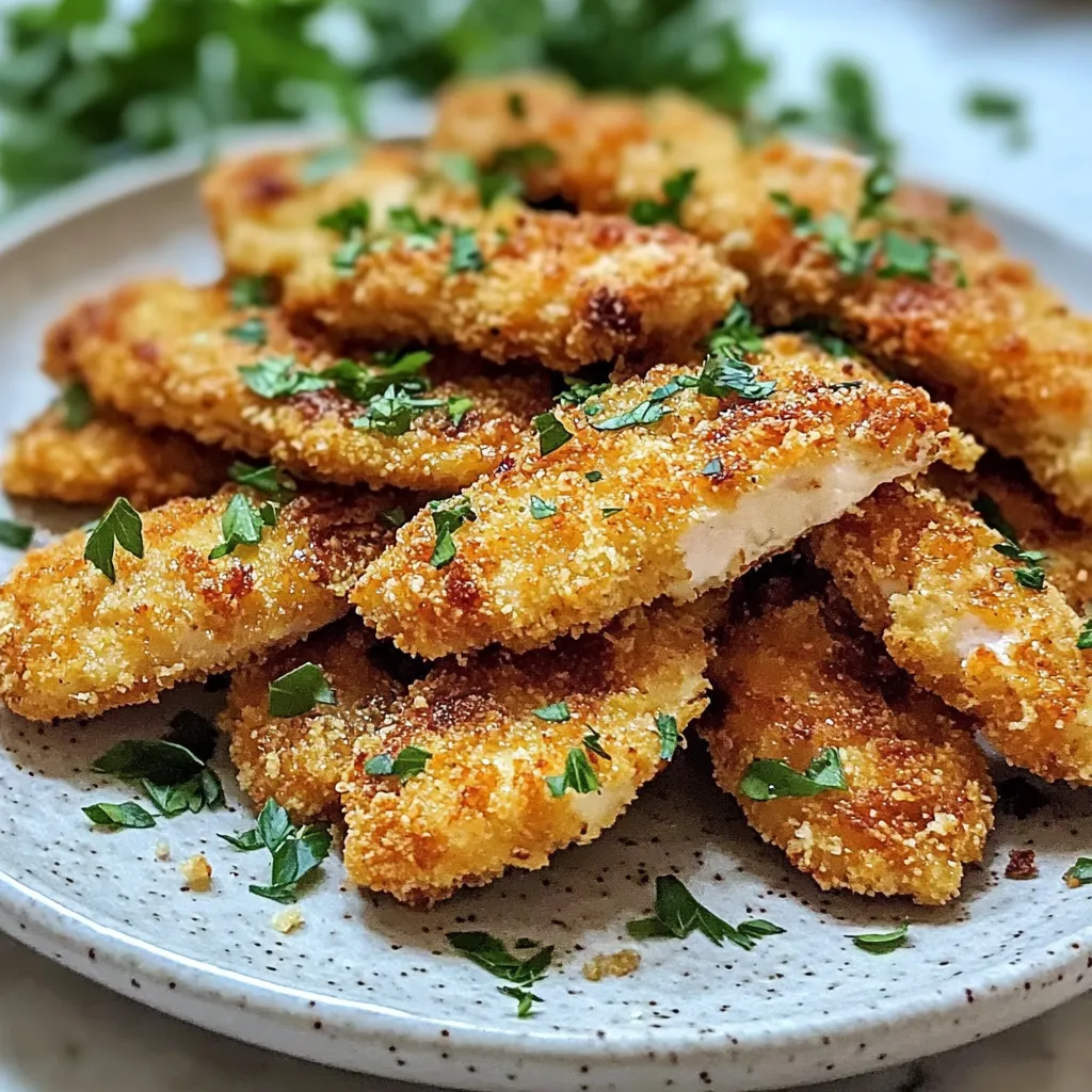Easy Crispy Homemade Baked Chicken Tenders