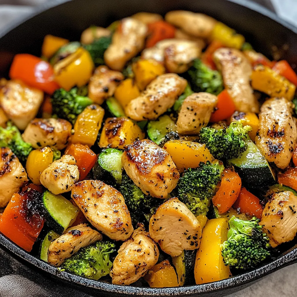 Fresh Chicken Veggie Skillet