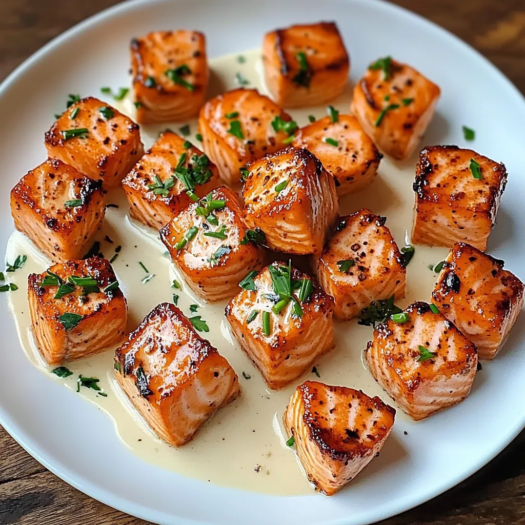 Easy Crispy Spicy Salmon Bites