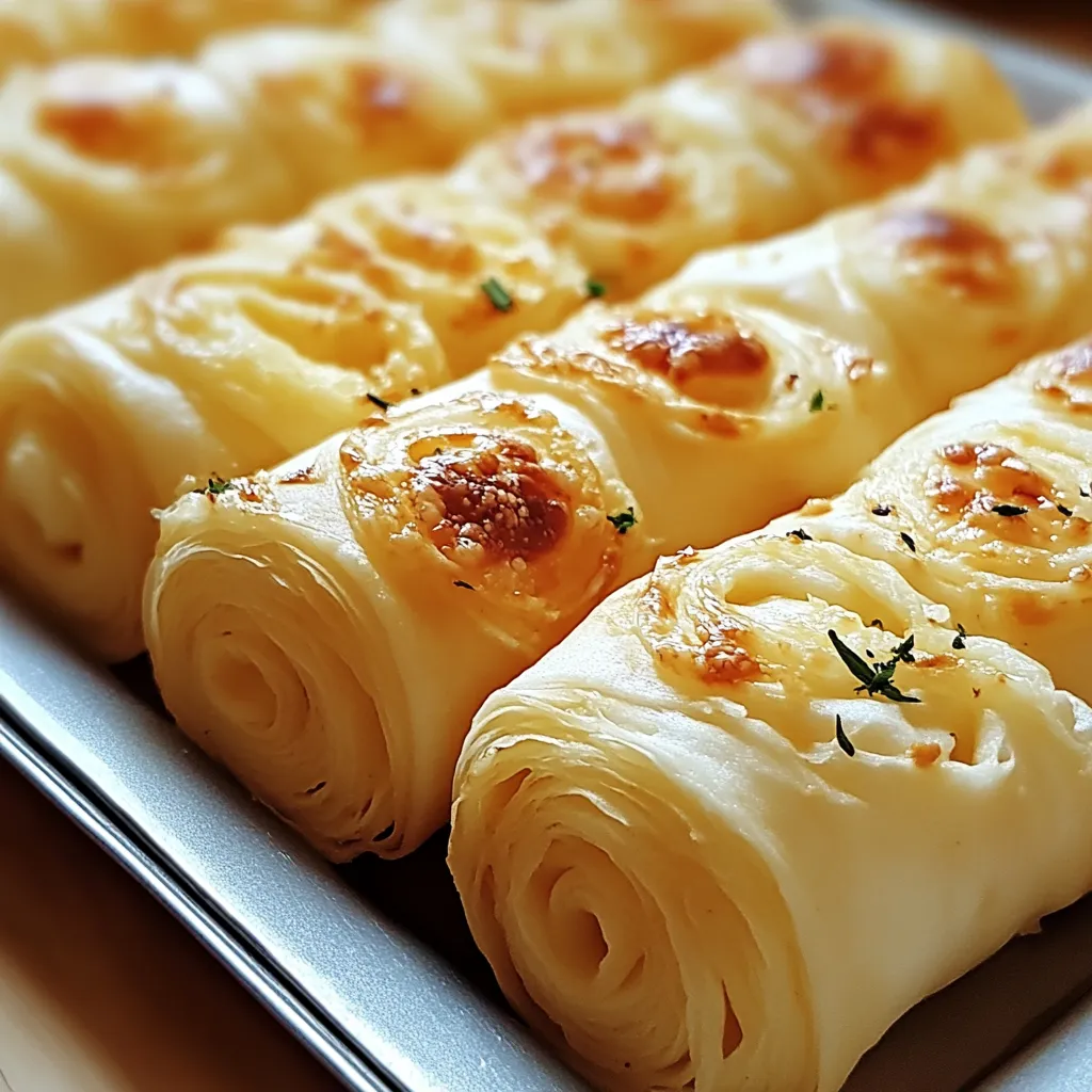 Cheese-Filled Garlic Butter Rollups