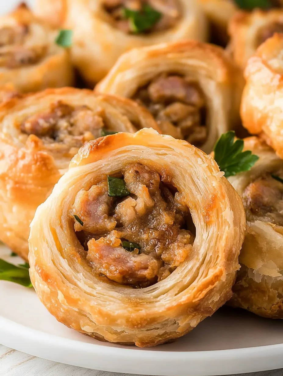Simple Sausage Pinwheels Snack