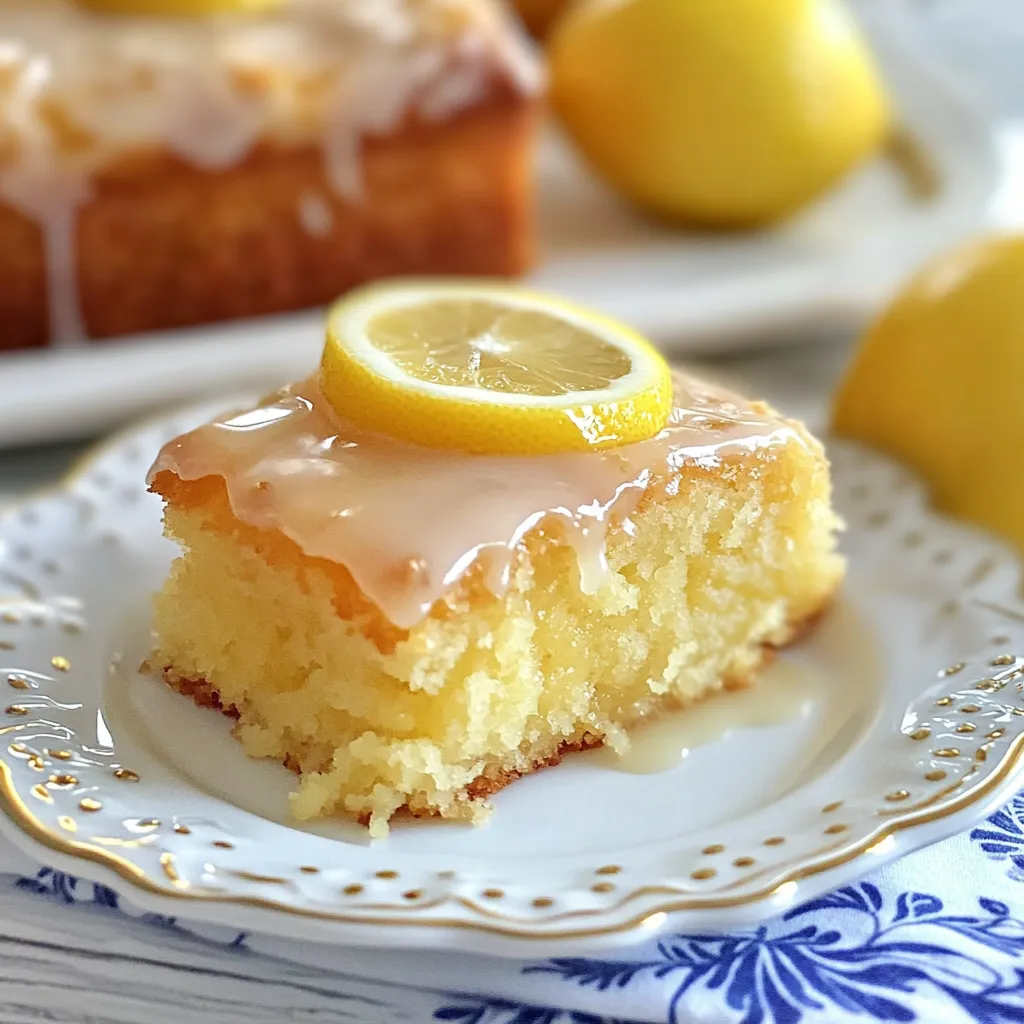 Stunning Lemon Cake Close-up