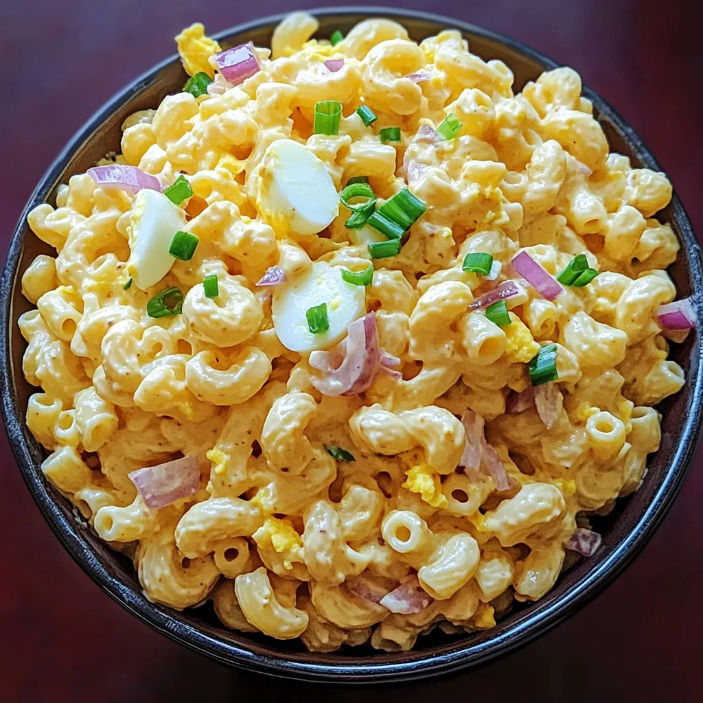Deviled Egg Macaroni Pasta Salad