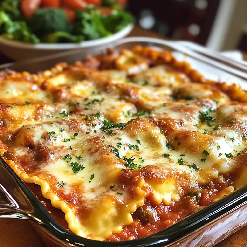 Cheesy Ravioli Bake Dinner