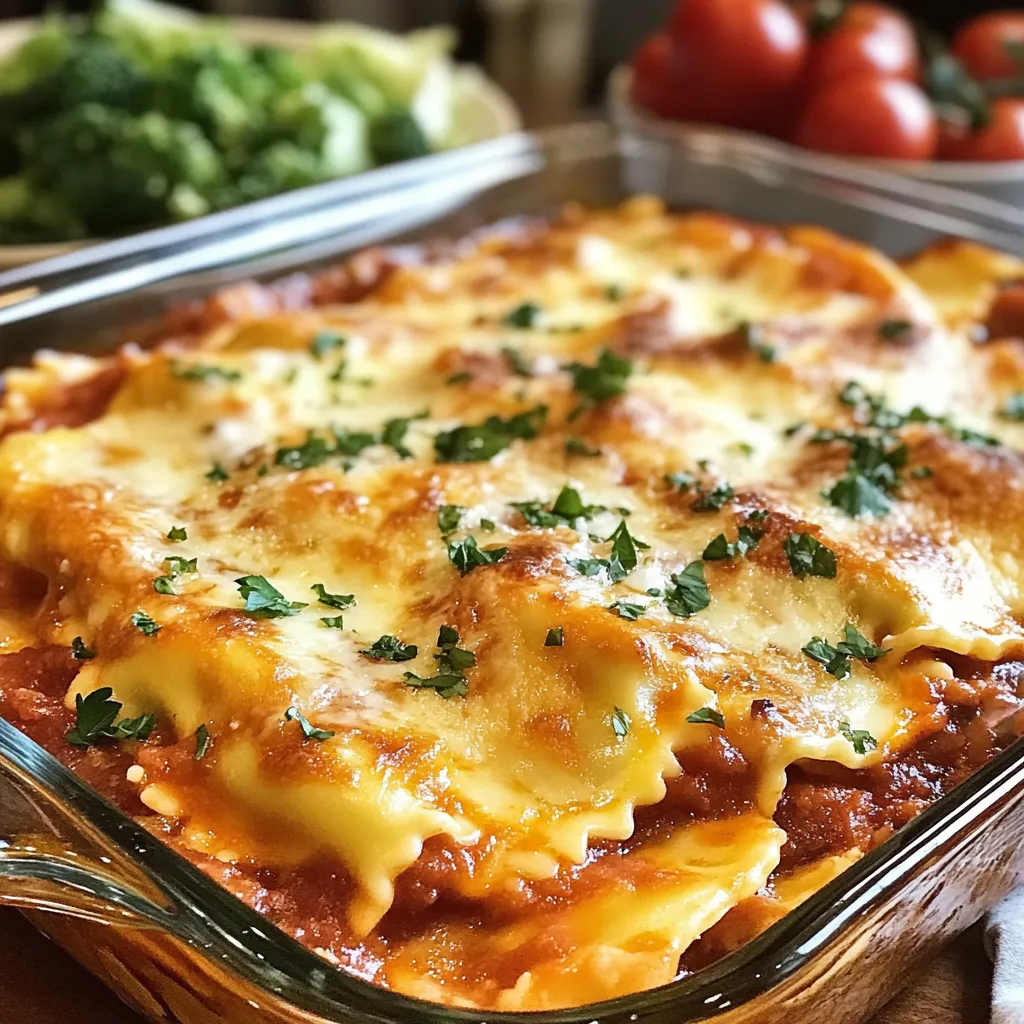 Close-up Million Dollar Ravioli Casserole Recipe