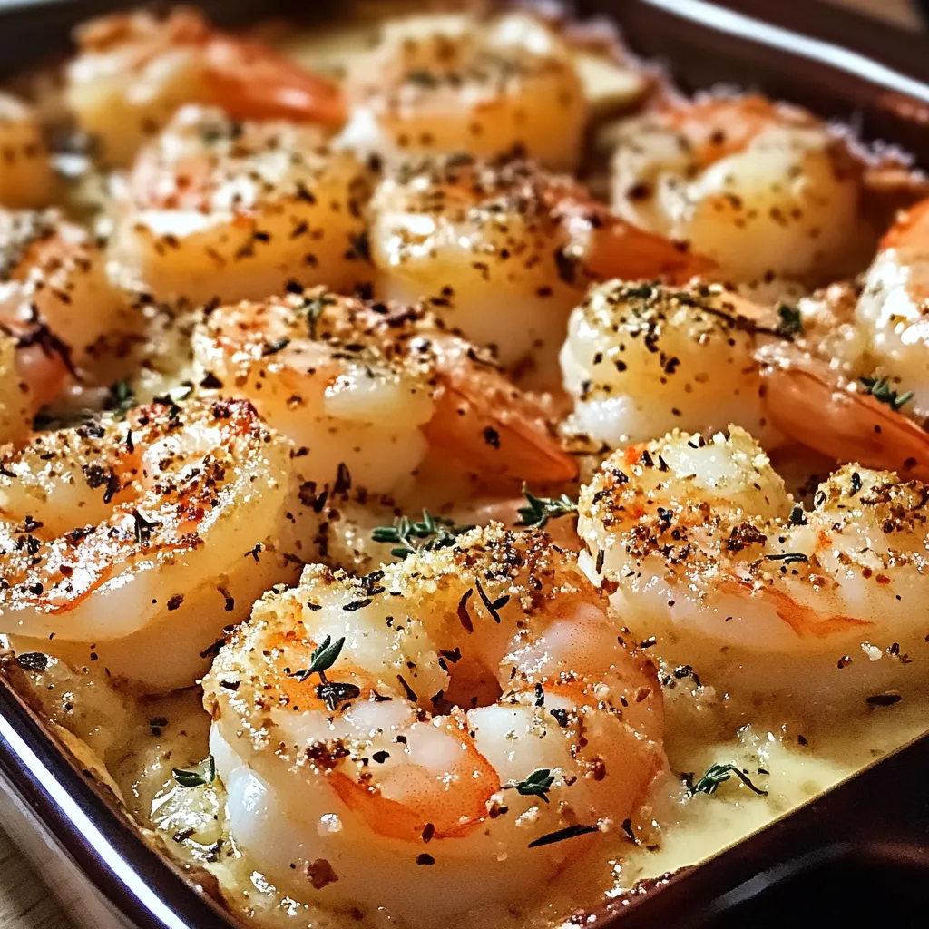 Garlic Parmesan Baked Shrimp