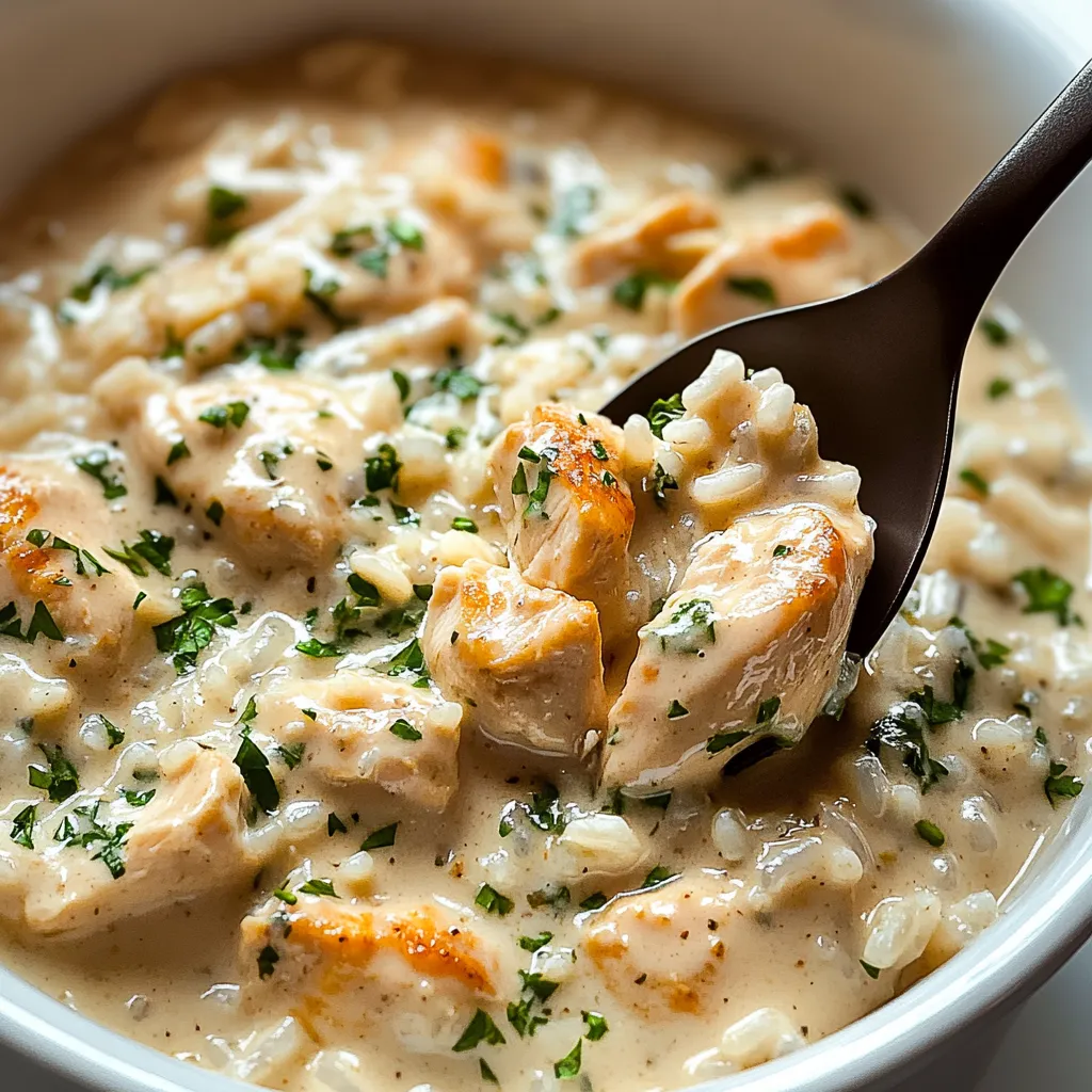 Easy Creamy Herb Chicken & Basmati Rice, ready to eat