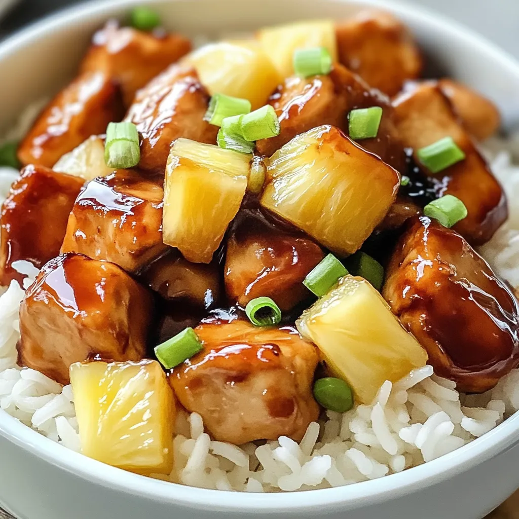 Pineapple Chicken and Rice Dinner