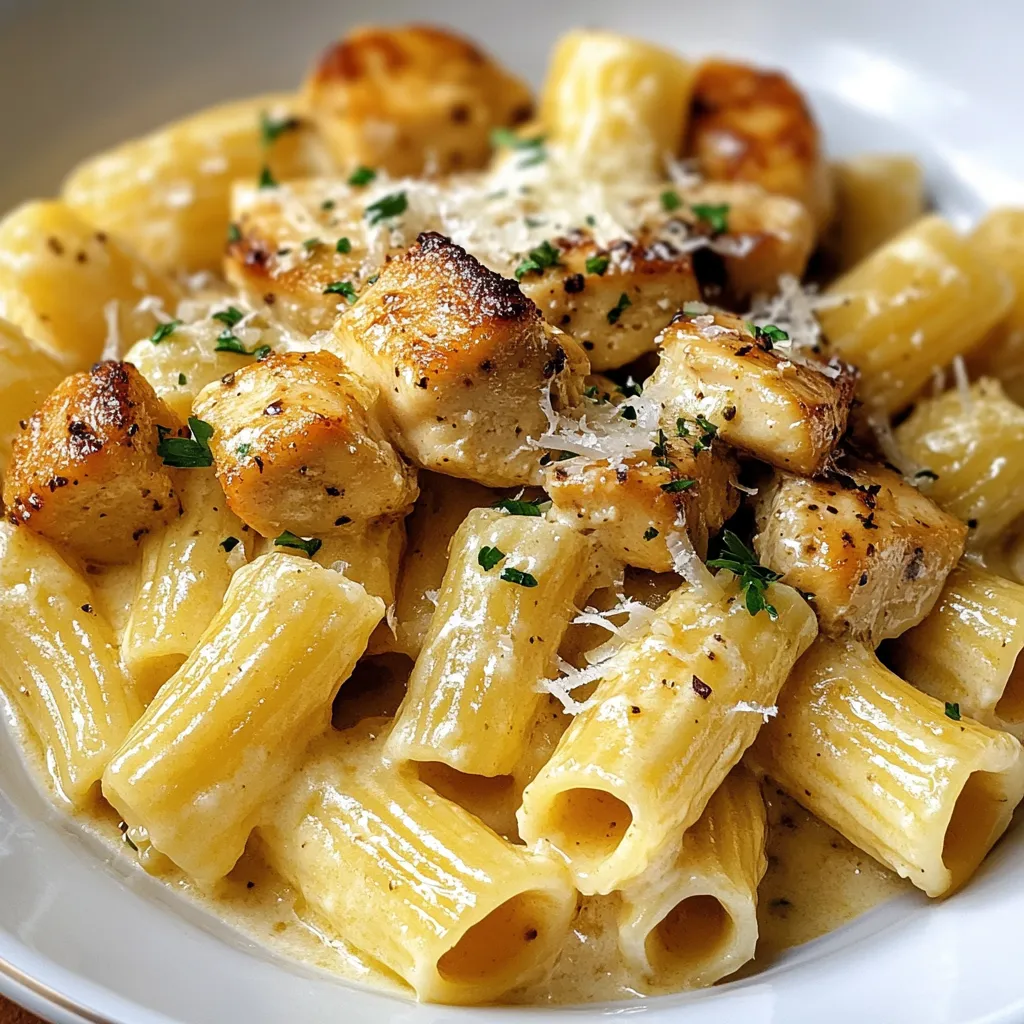 Easy Garlic Butter Chicken with Rigatoni and Parmesan: Cozy Classic Meal