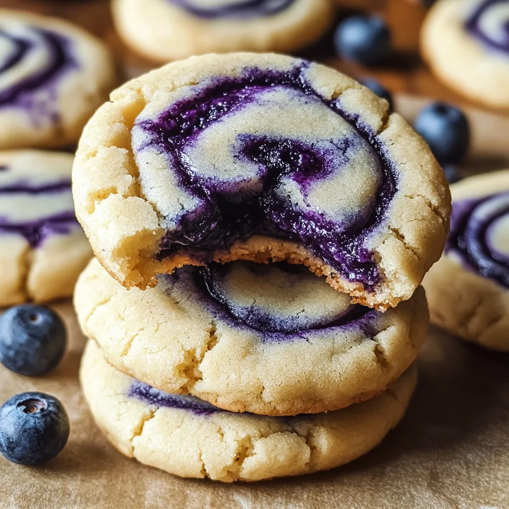 Delicious Blueberry Cheesecake Swirl Cookie