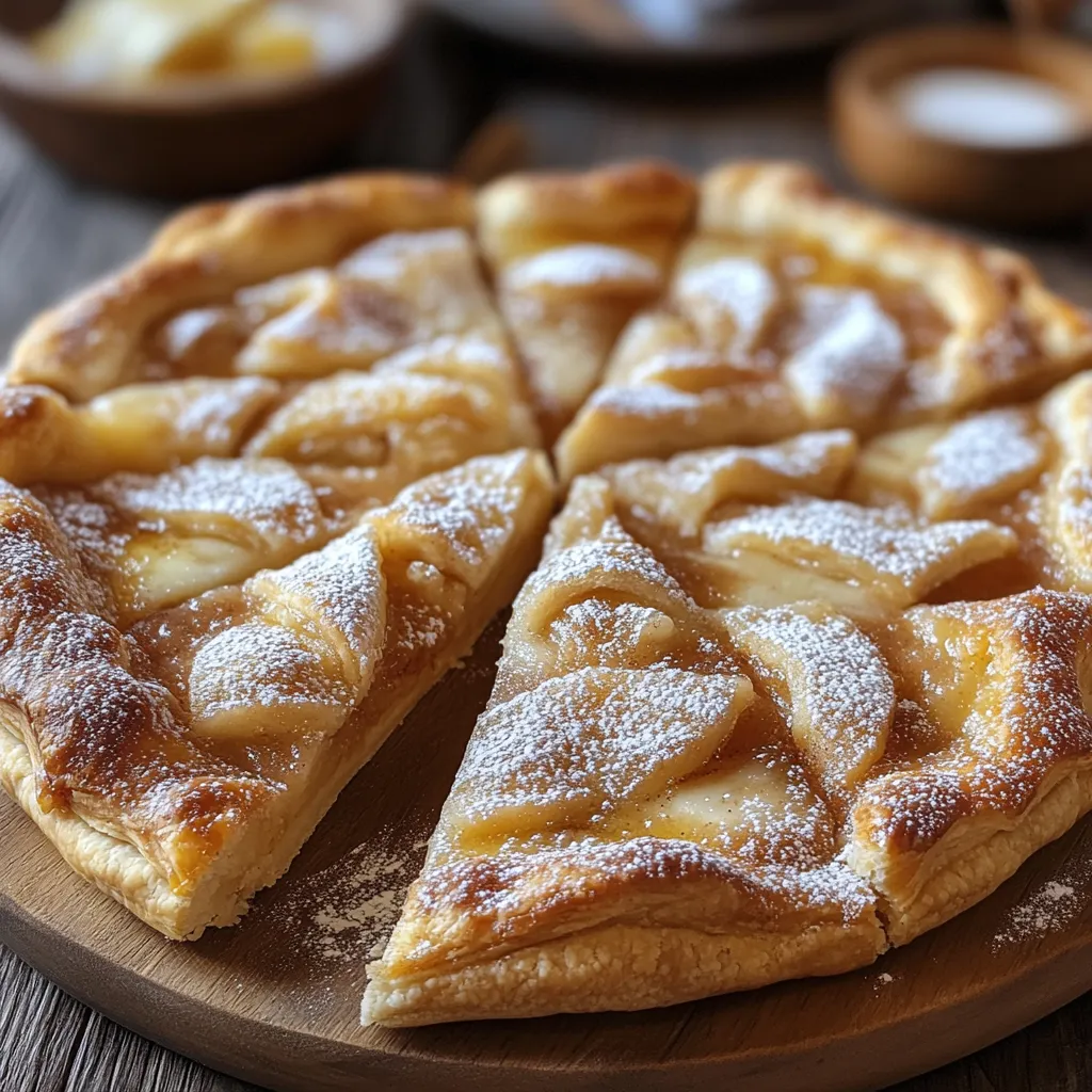 Cinnamon-Sugar Pizza made with Crescent Rolls