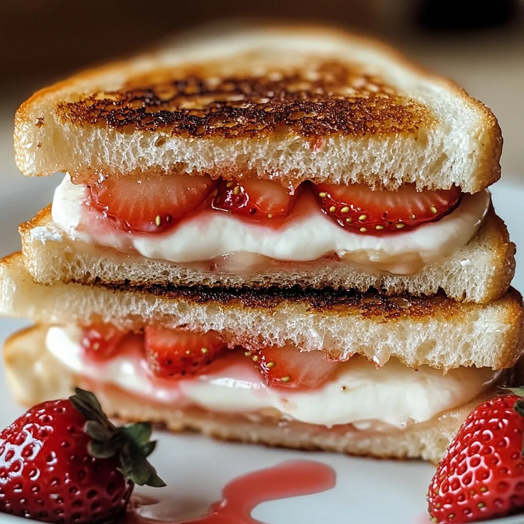 Fried Strawberry Cheesecake Sandwiches