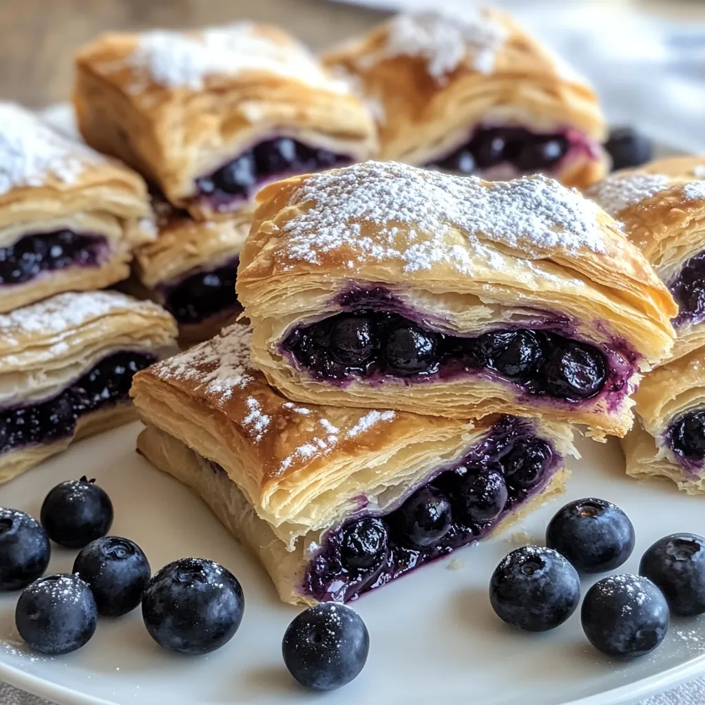 Blueberry Cream Cheese Puff Pastry Treat
