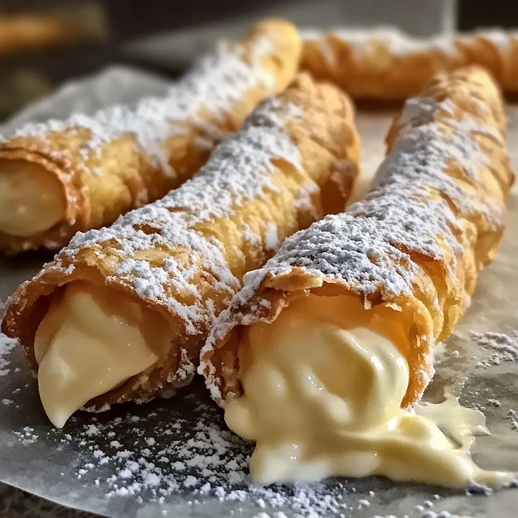 Italian Cream-Filled Cannoncini Made at Home