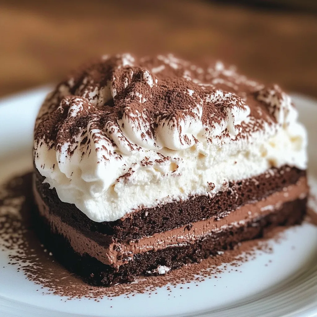 Chocolate Mousse Cake Delight