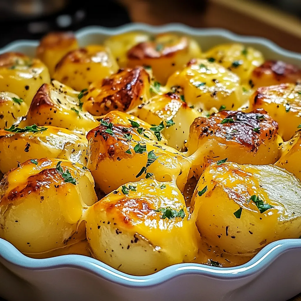 Delicious Cheesy Ranch Potatoes fresh out the oven