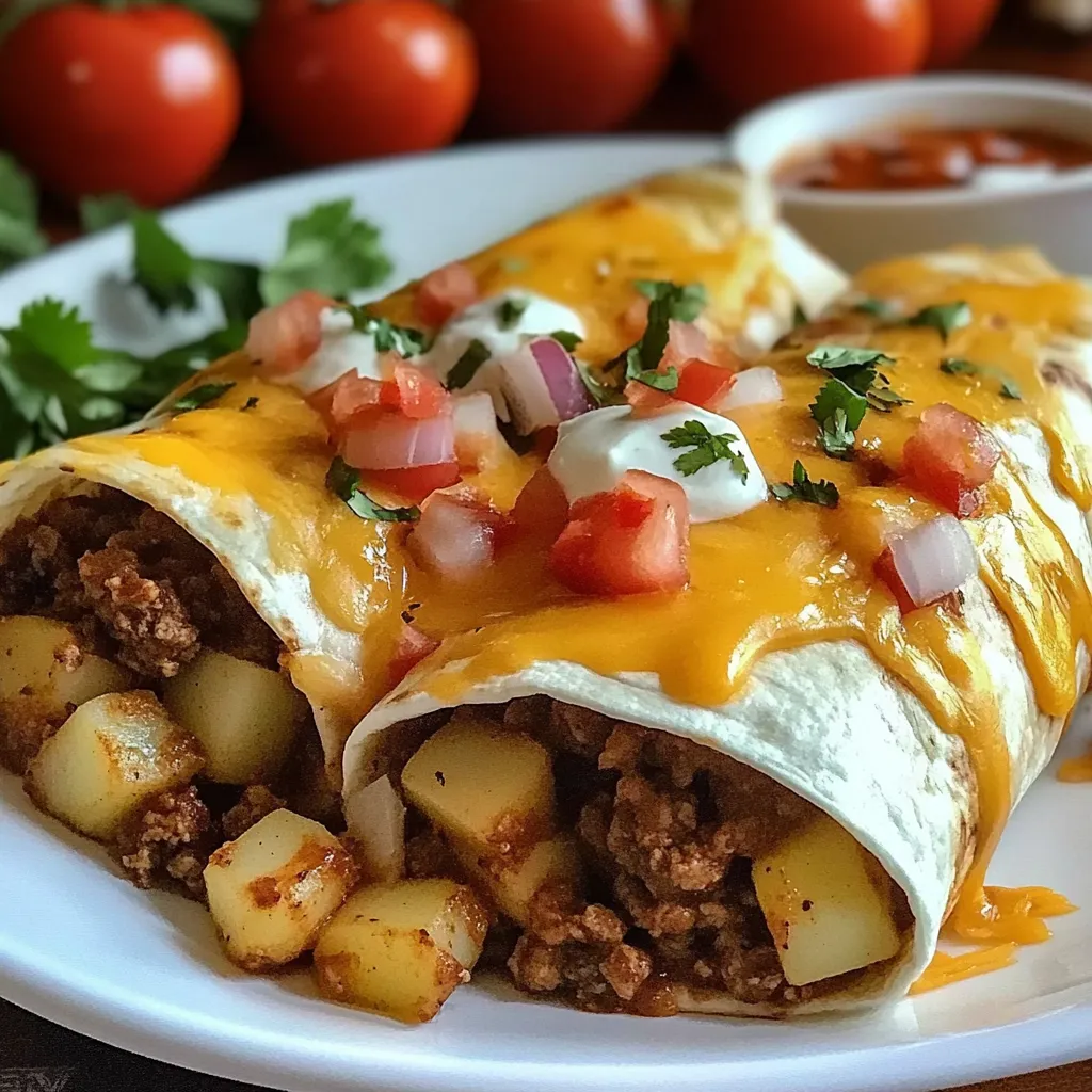 Yummy Cheesy Burritos