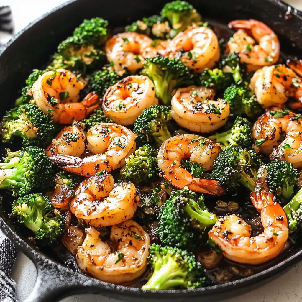 Rich Buttery Shrimp with Broccoli Mix