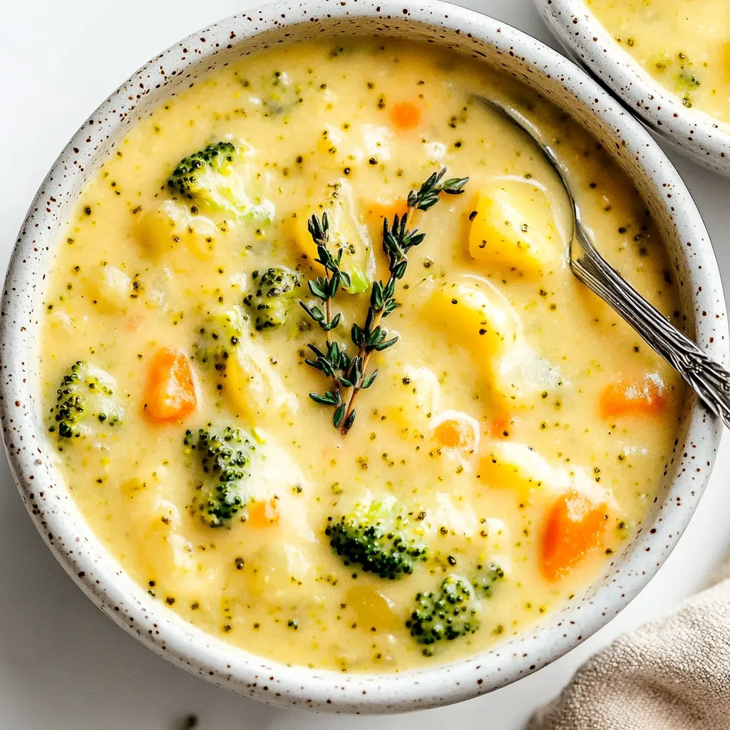 Cheesy Broccoli Potato Soup