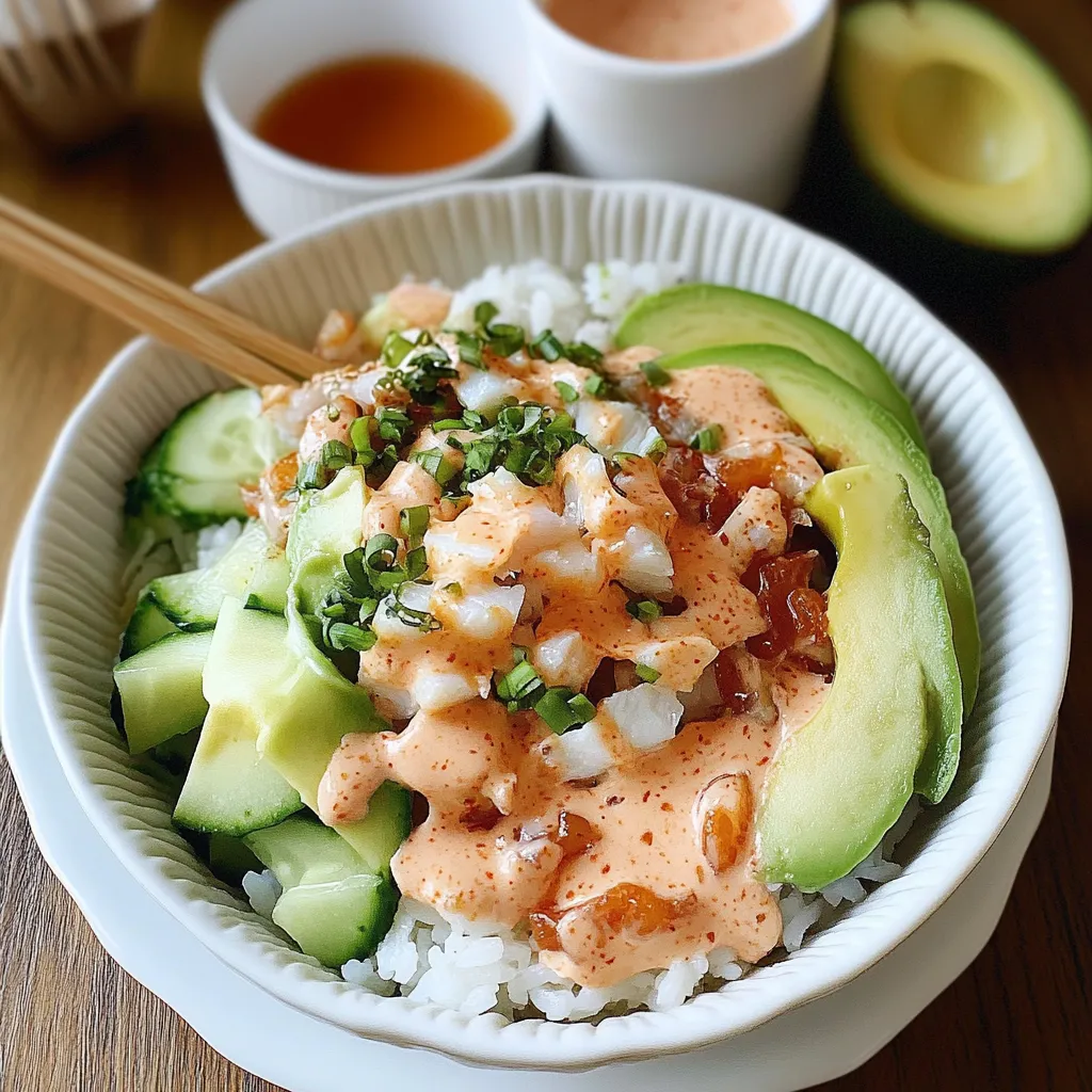 Sushi Bowl with Crunch Roll