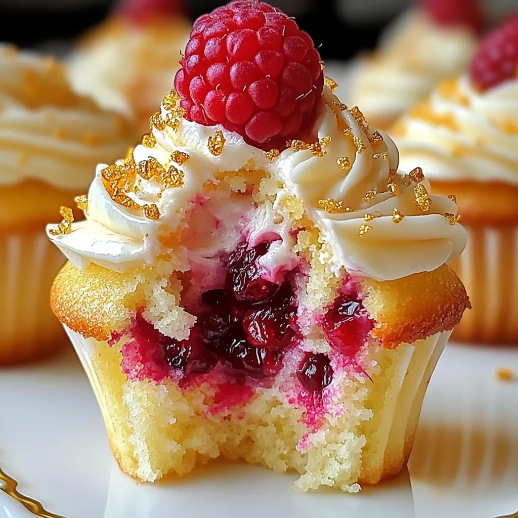 Tangy Raspberry Cupcakes