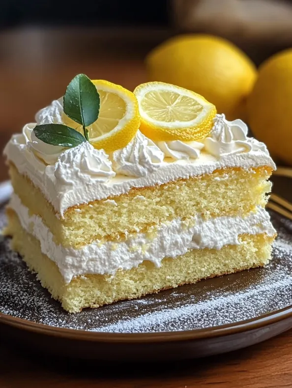 Italian Lemon Cream Cake