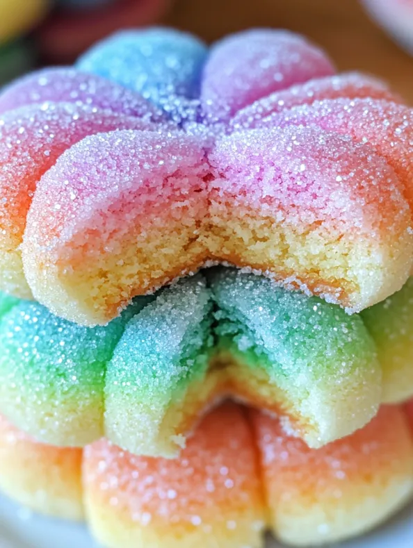 Rainbow Jello Sugar Cookies