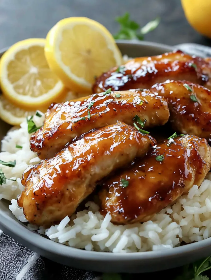 Lemon Honey Glazed Chicken