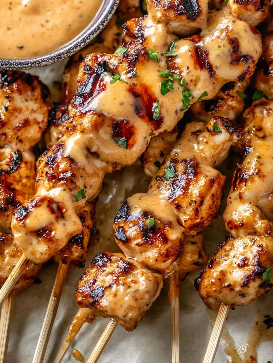 Bang Bang Chicken Skewers