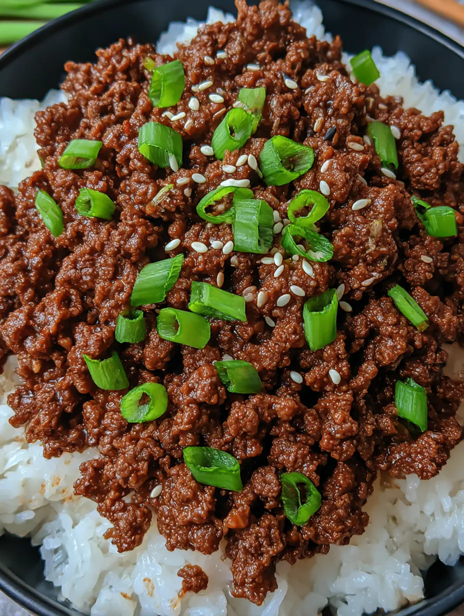 Delicious Korean Ground Beef Bowl (Quick & Easy)