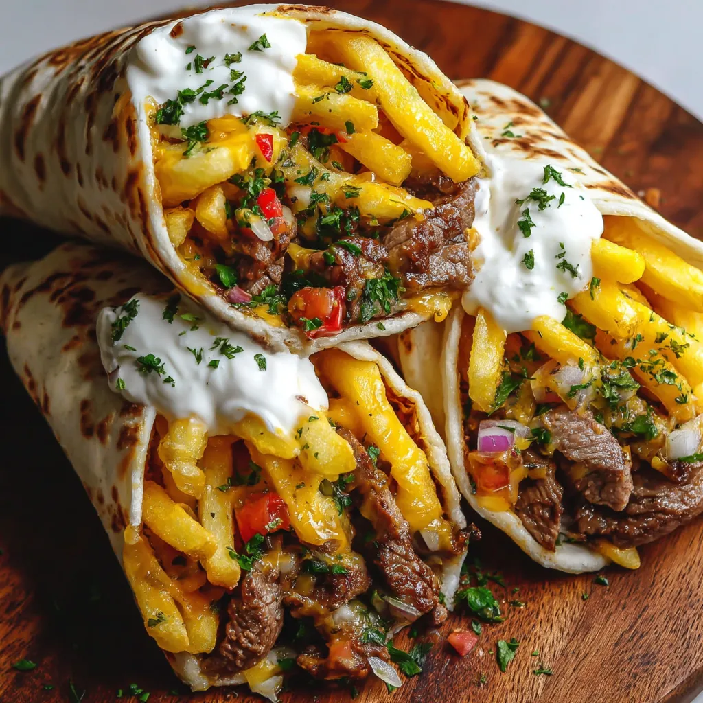 A burrito with meat and cheese.