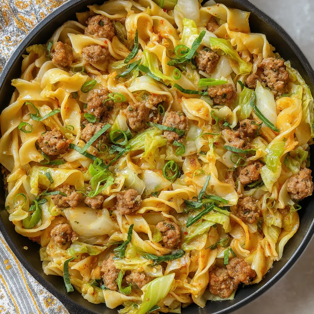 A bowl of noodles with meat and vegetables.