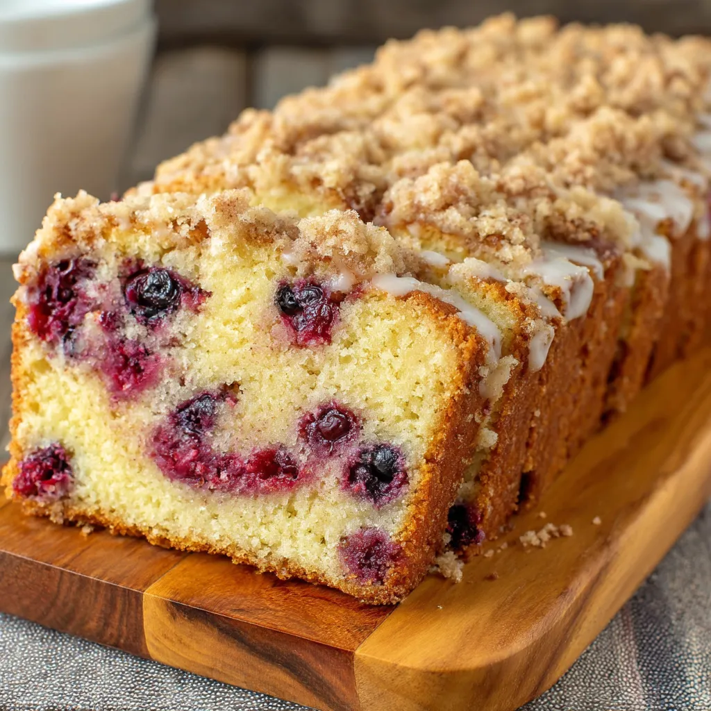 A slice of cake with berries on top.