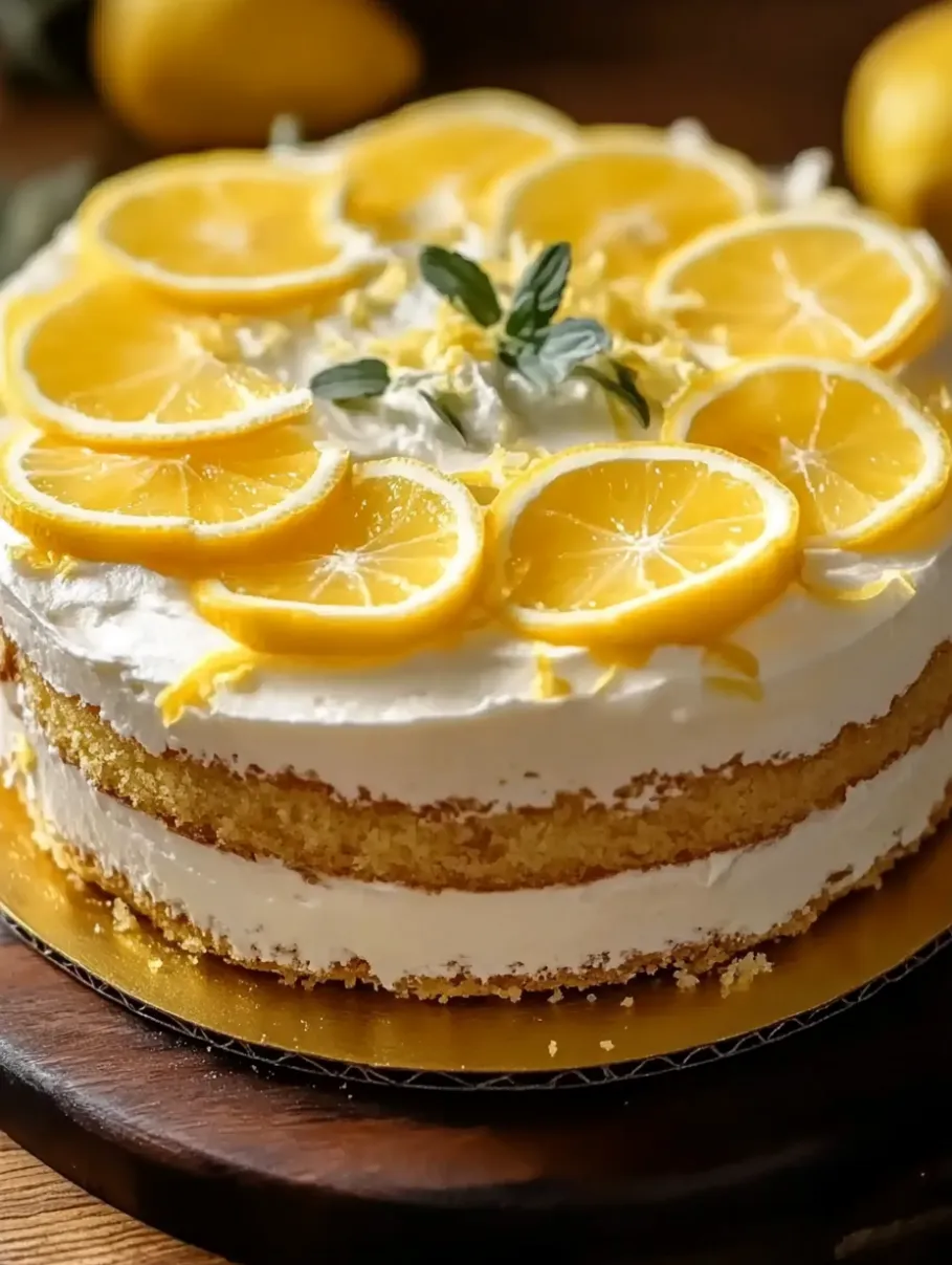 Limoncello Cake with Mascarpone Frosting