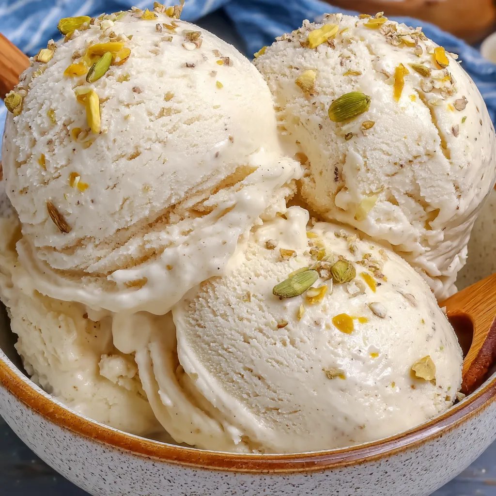 A bowl of ice cream with nuts on top.