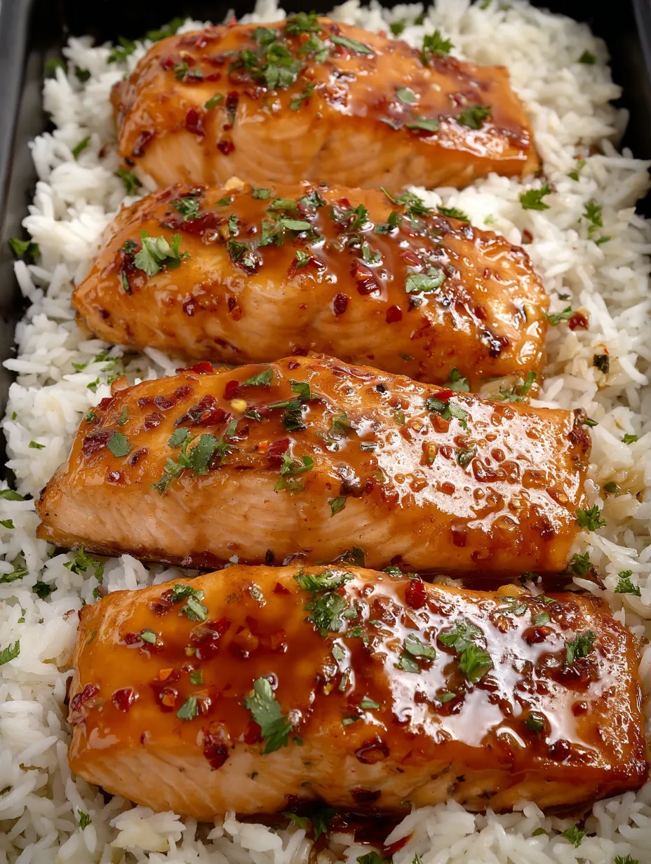 A pan of fish with rice.