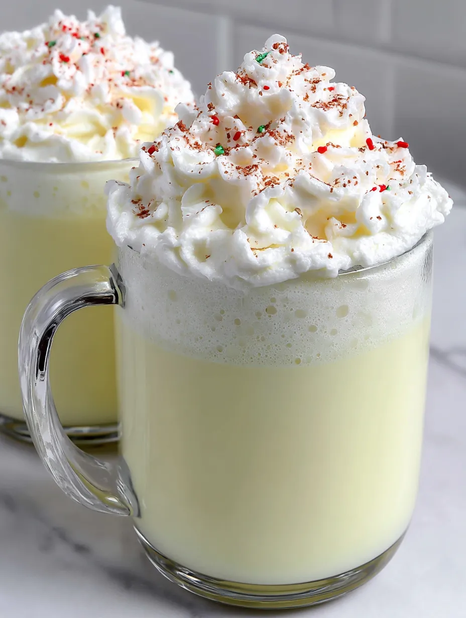 Two glasses of whipped cream.