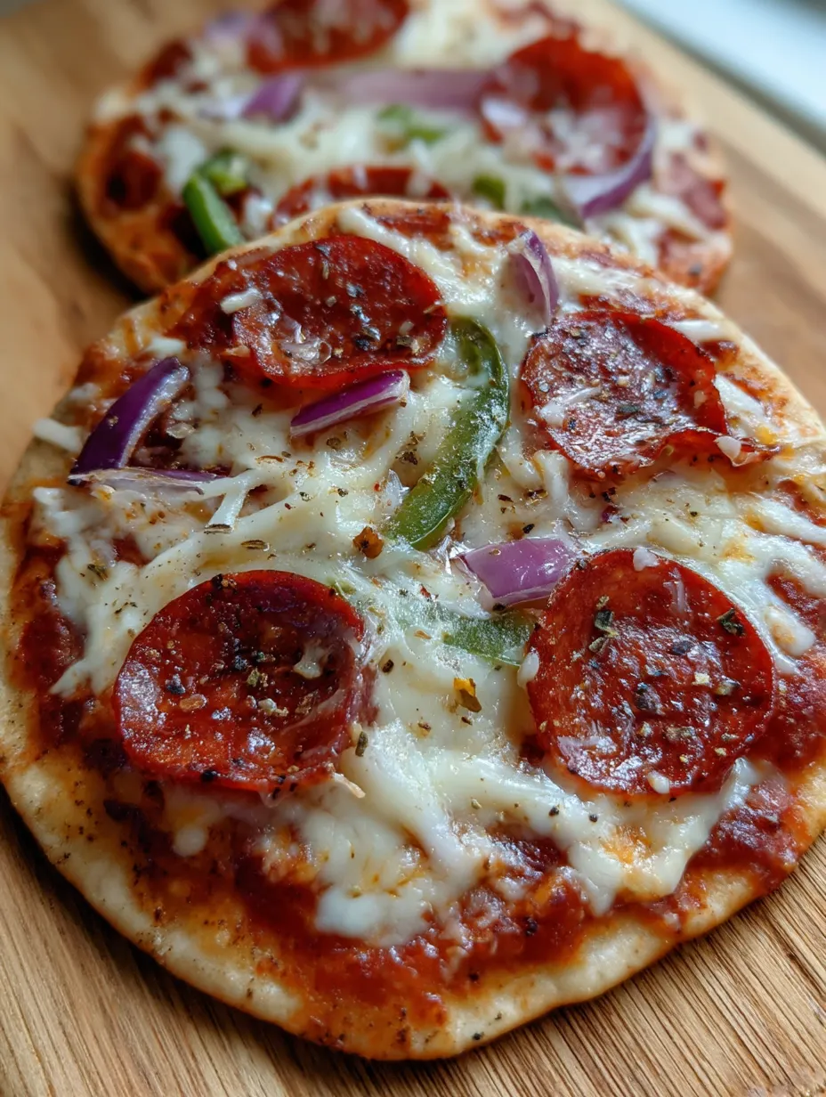 Two pizzas on a wooden table.