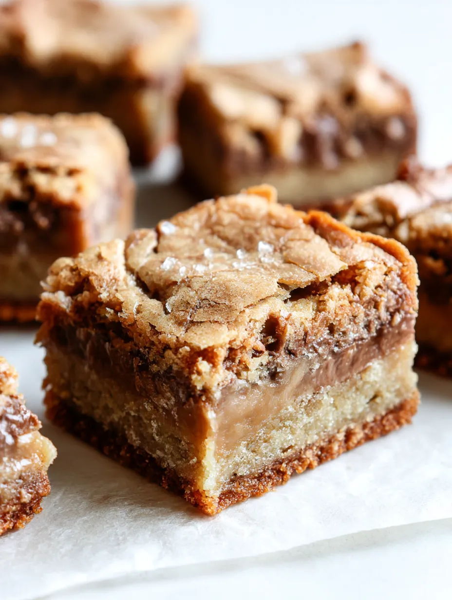 Cookie Butter Stuffed Blondies