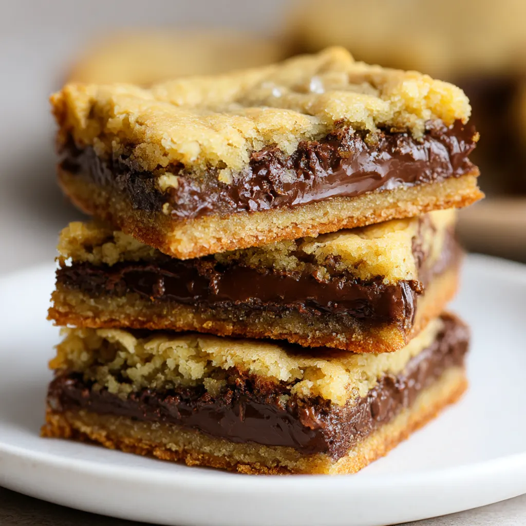 Fudge Stuffed Blondies