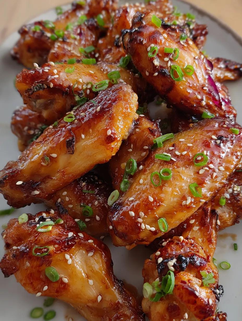 A plate of chicken wings with sesame seeds.