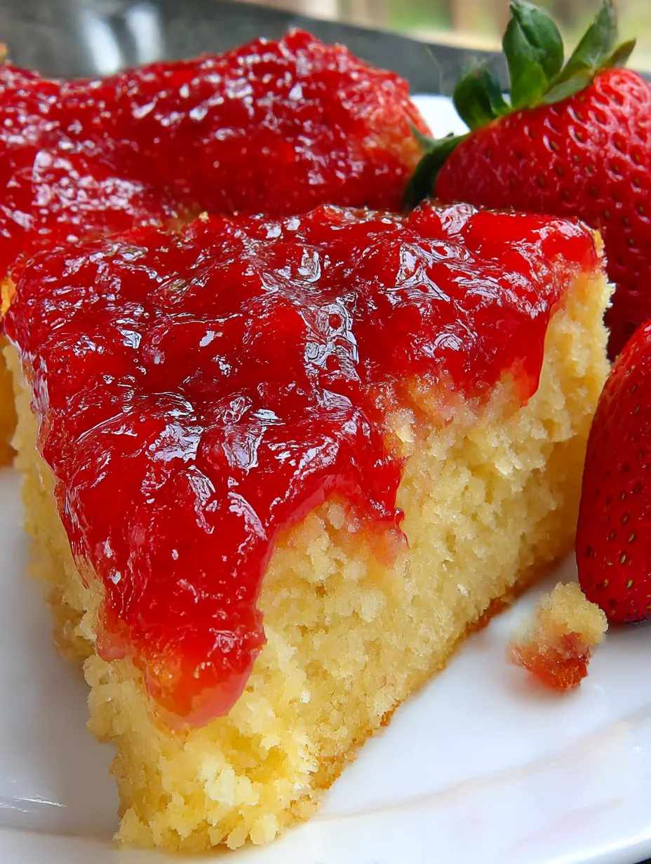 Fresh Strawberry Upside Down Cake