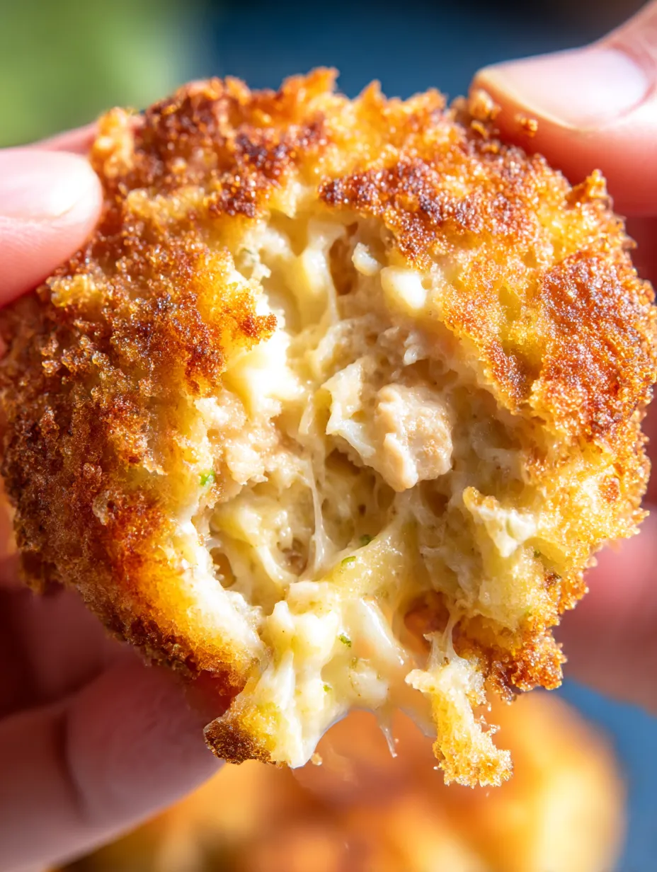 Someone holding a freshly cooked chicken patty in their hand.