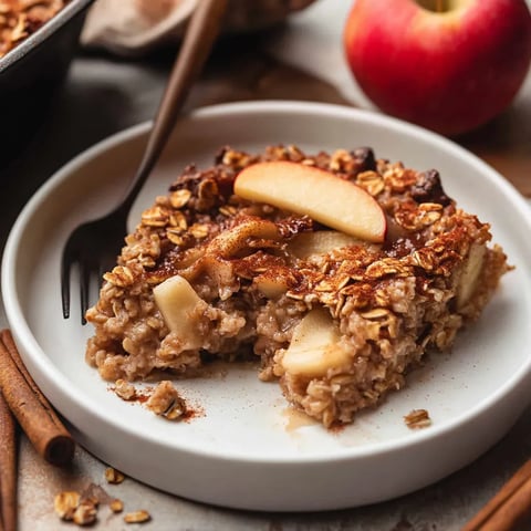 Warm and Sweet Apple Baked Oats